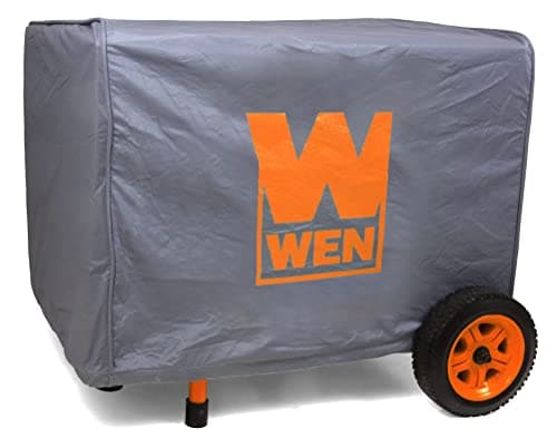 WEN 11,000-Watt Dual Fuel Generator Bundle with Wheel Kit, Electric Start, Weatherproof Cover