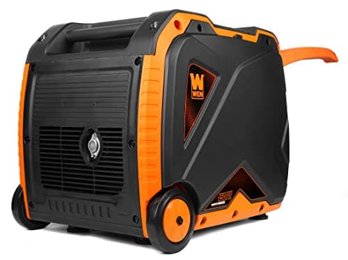 WEN DF451i Super Quiet 4500-Watt Electric Start Dual Fuel RV-Ready Portable Inverter Generator with Fuel Shut-Off