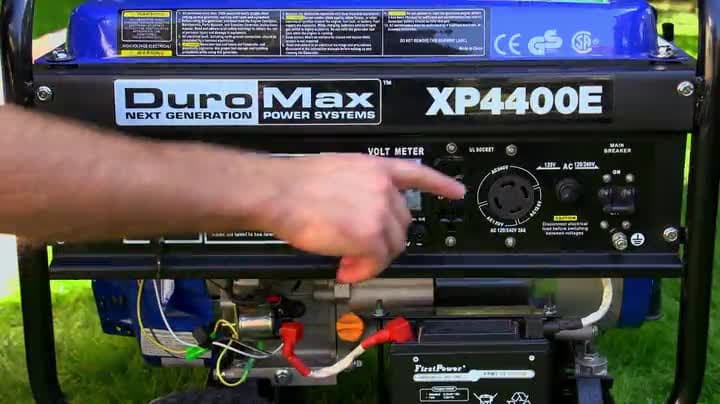 DuroMax XP10000E 10,000-Watt Gas Powered Portable Generator - Electric Start, Whole Home Backup Power, Transfer Switch Ready, RV & Emergency Ready