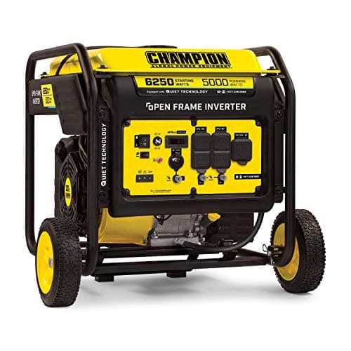 Champion Power Equipment 6250-Watt Portable Open Frame Inverter Generator with Quiet Technology