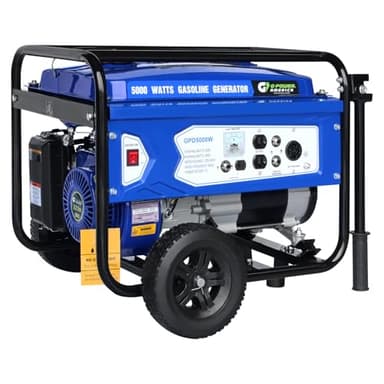 Gasoline Generator GPD5000W, Green/Black