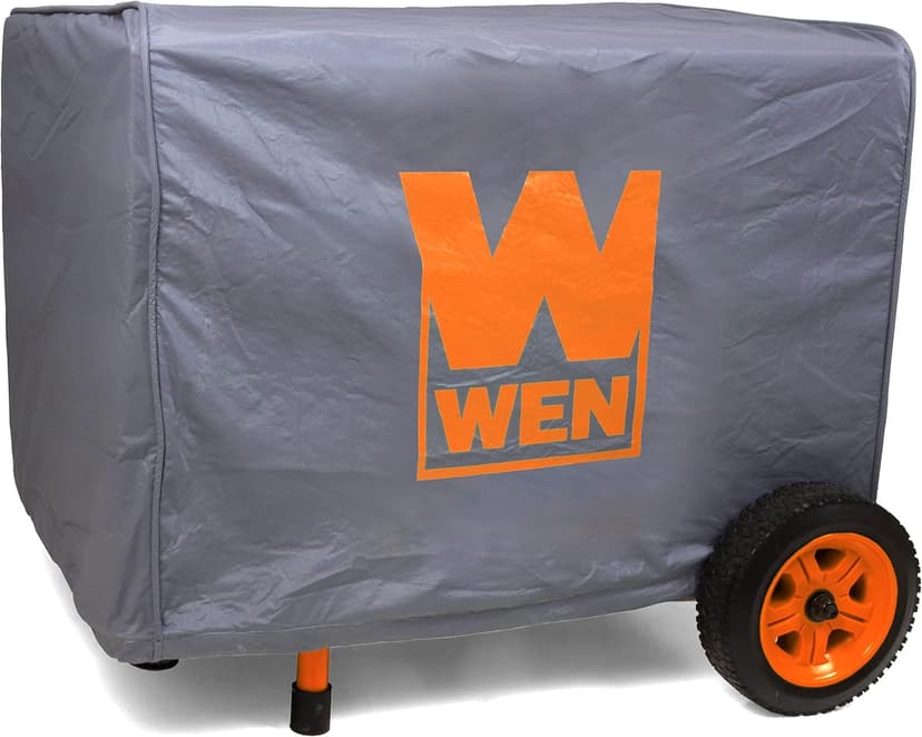 WEN 11,000-Watt Dual Fuel Generator Bundle with Wheel Kit, Electric Start, Weatherproof Cover