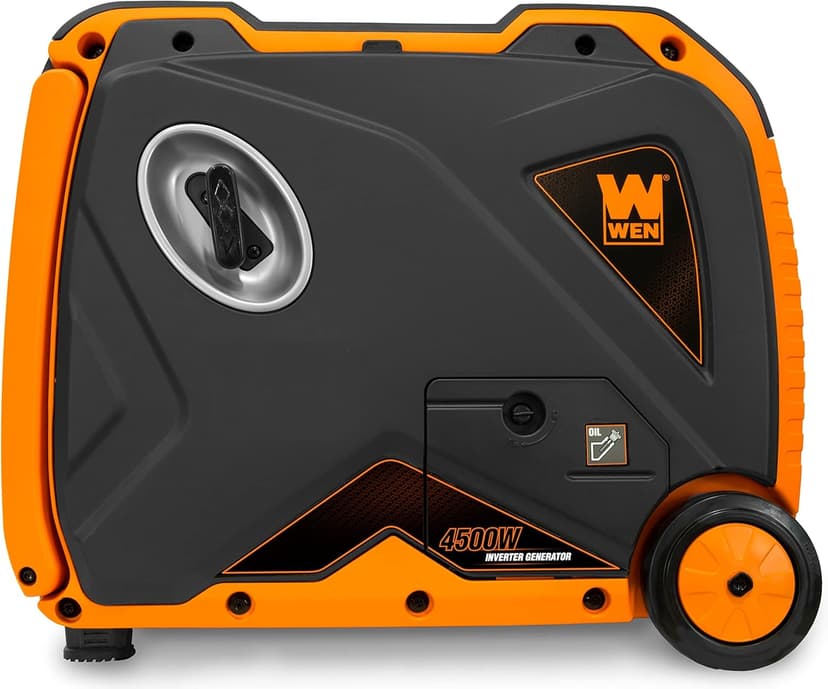 WEN DF451i Super Quiet 4500-Watt Electric Start Dual Fuel RV-Ready Portable Inverter Generator with Fuel Shut-Off