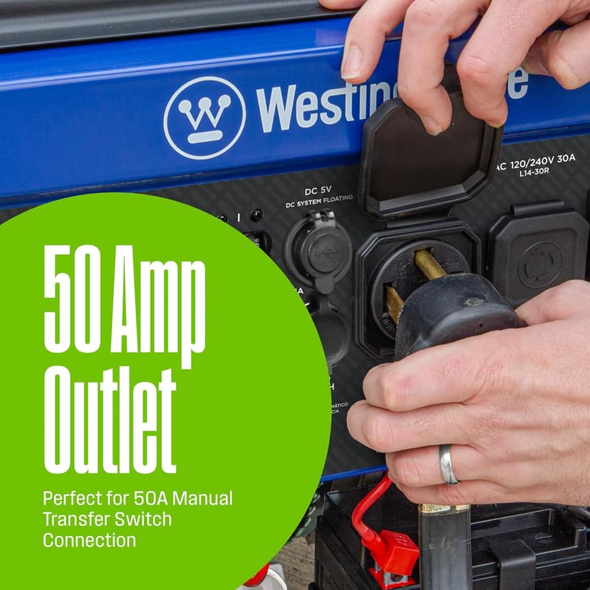 Westinghouse 14500 Peak Watt Tri-Fuel Home Backup Portable Generator, Remote Electric Start, Transfer Switch Ready, Gas, Propane, and Natural Gas Powered