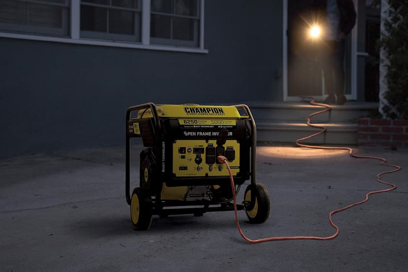 Champion Power Equipment 6250-Watt Portable Open Frame Inverter Generator with Quiet Technology