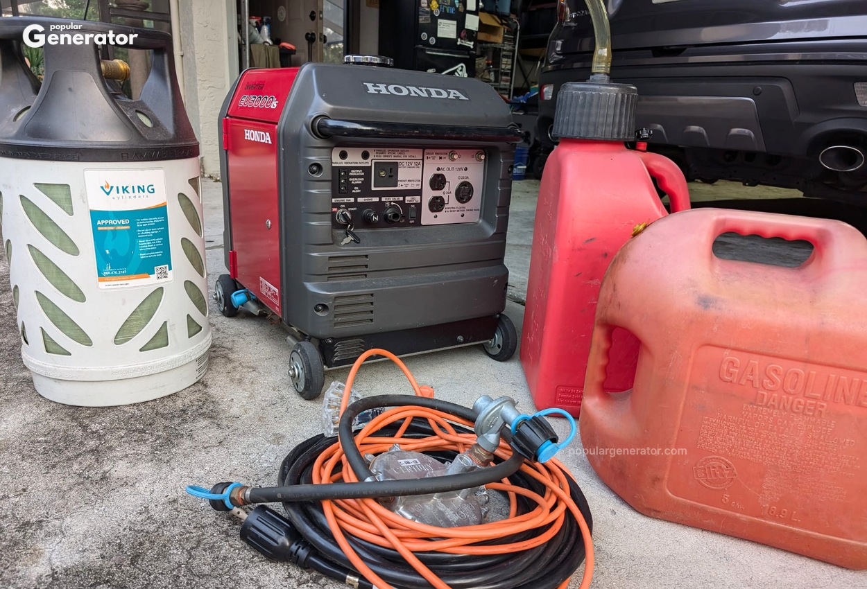 after-hours-testing-of-honda-eu3000is-generator