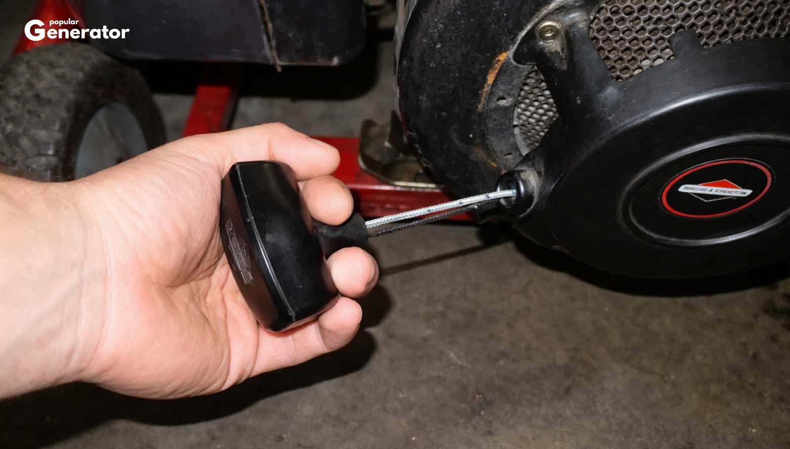 pull-on-the starter-cord